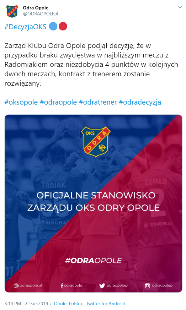 GRUBY komunikat Odry Opole O.o